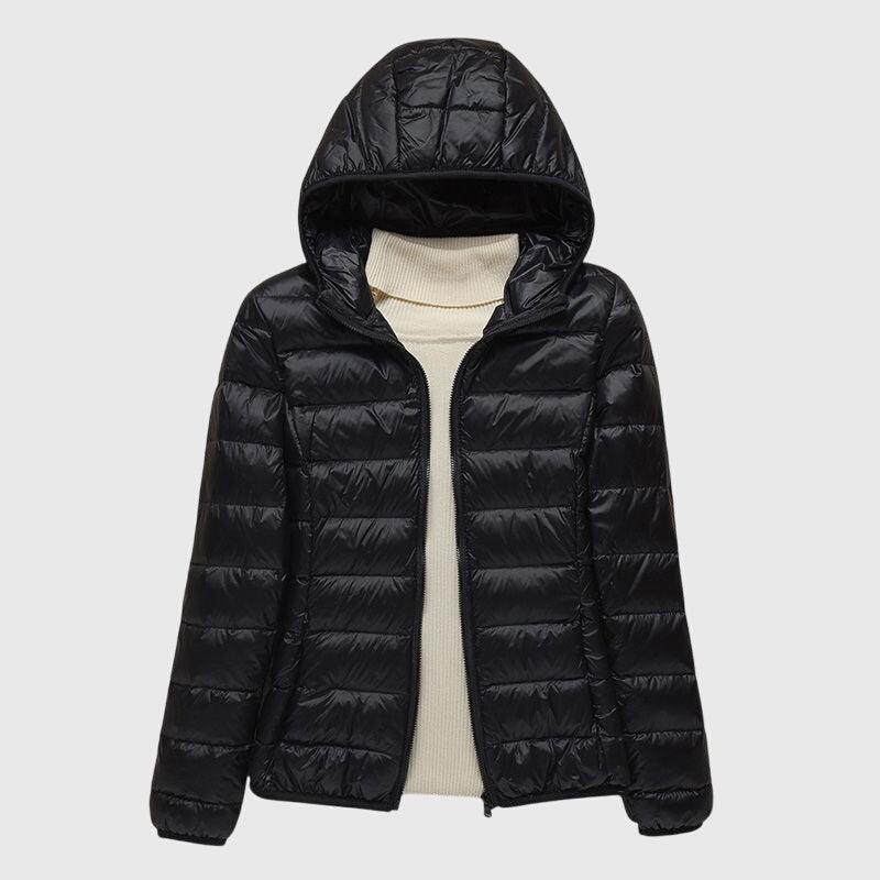 Grace | Womens Lightweight Hooded Puffer Jacket Packable