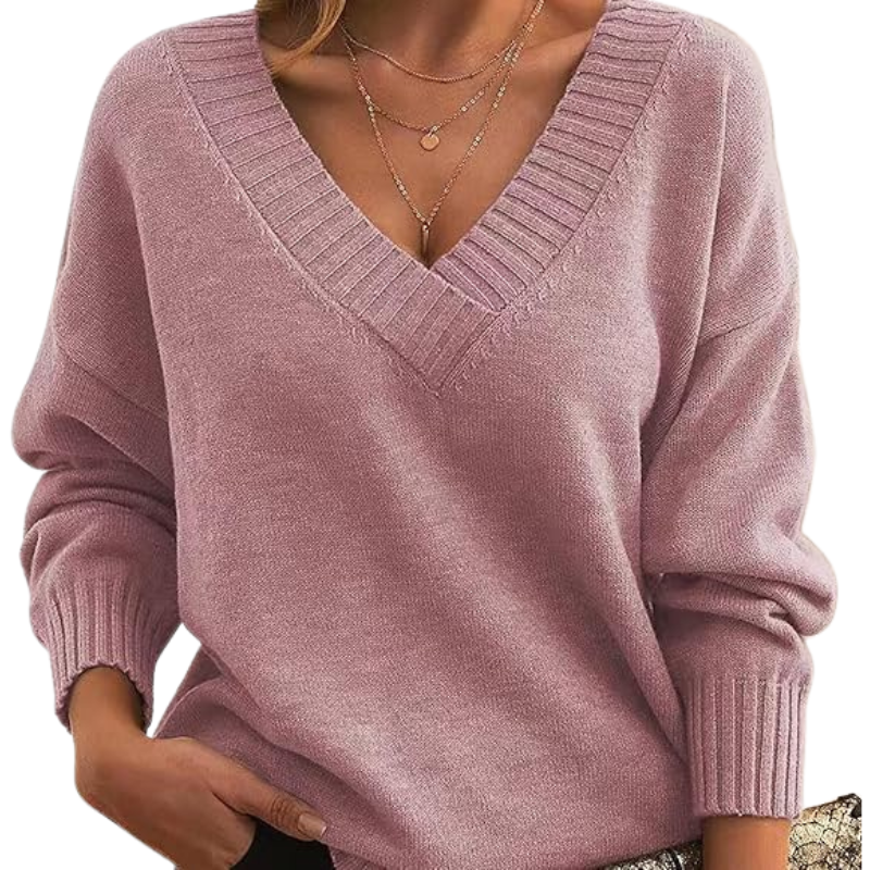 Lillian | Lightweight V-Neck Knit Sweater