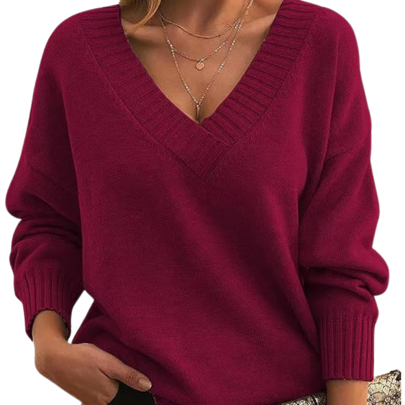 Lillian | Lightweight V-Neck Knit Sweater