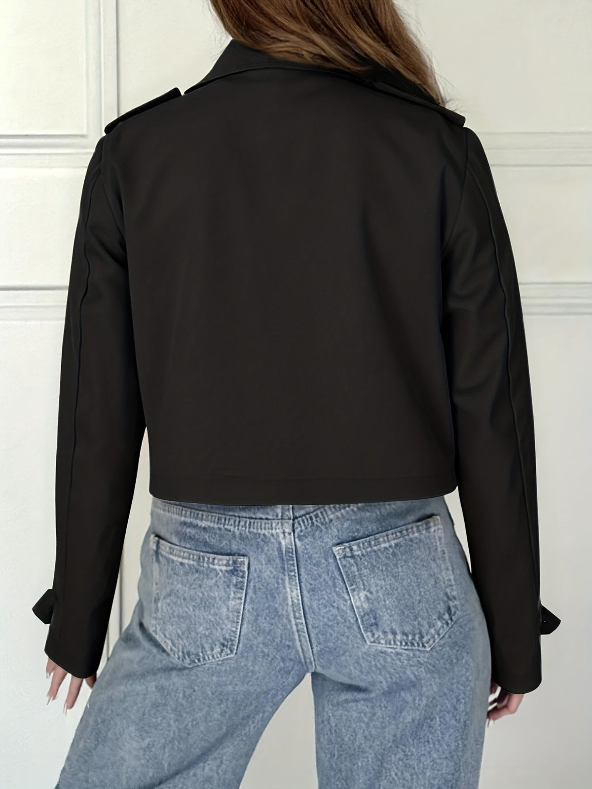 Wren | Women's Brown Tailored Pea Coat
