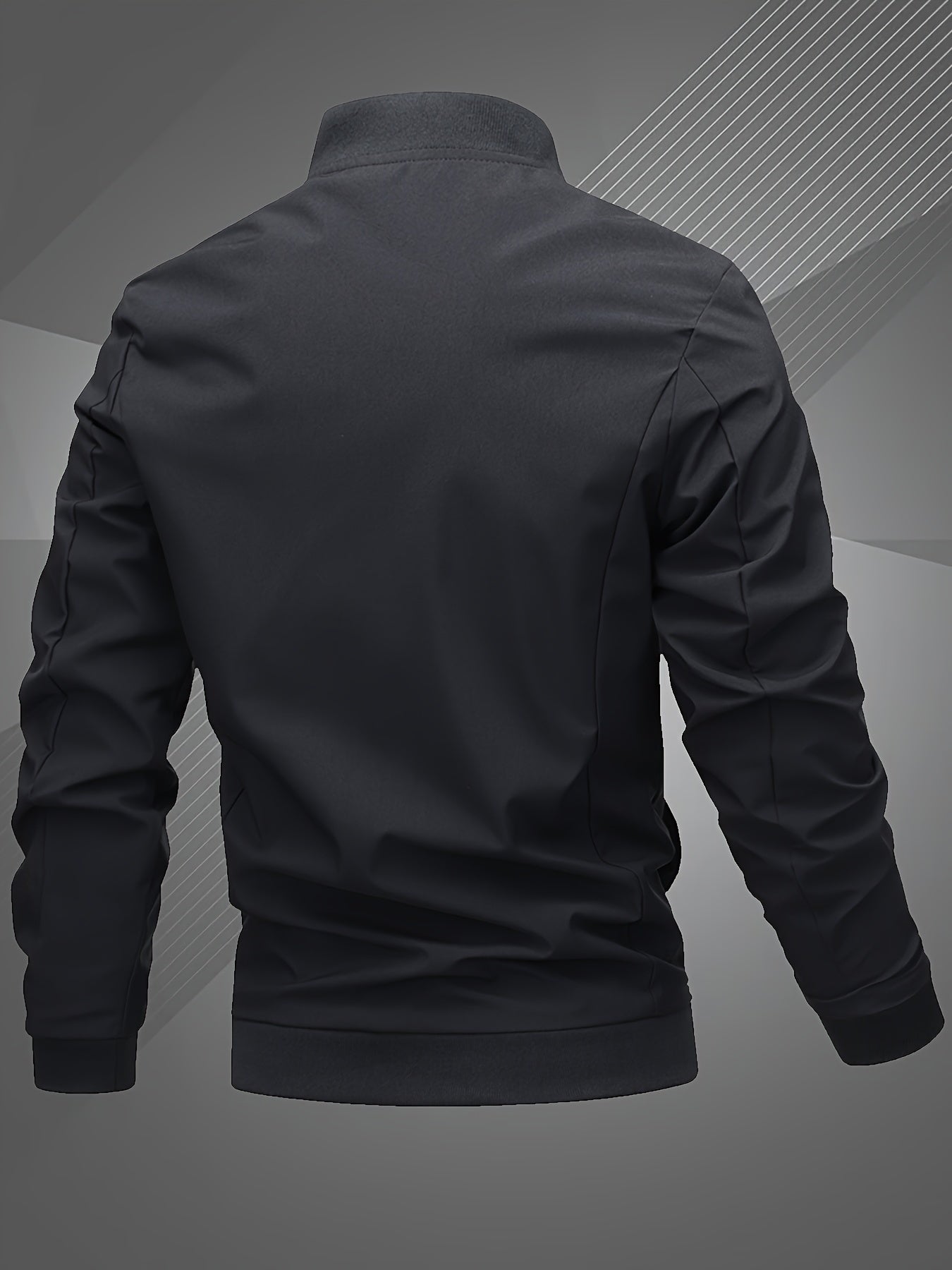Alexander | Men's Casual Zip-Up Bomber Jacket Embroidered Graphic