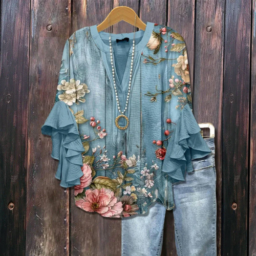 Anja | Floral print blouse