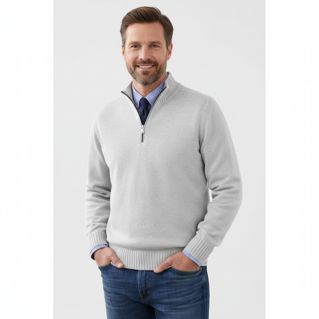 Brad | Men's Quarter-Zip Sweater