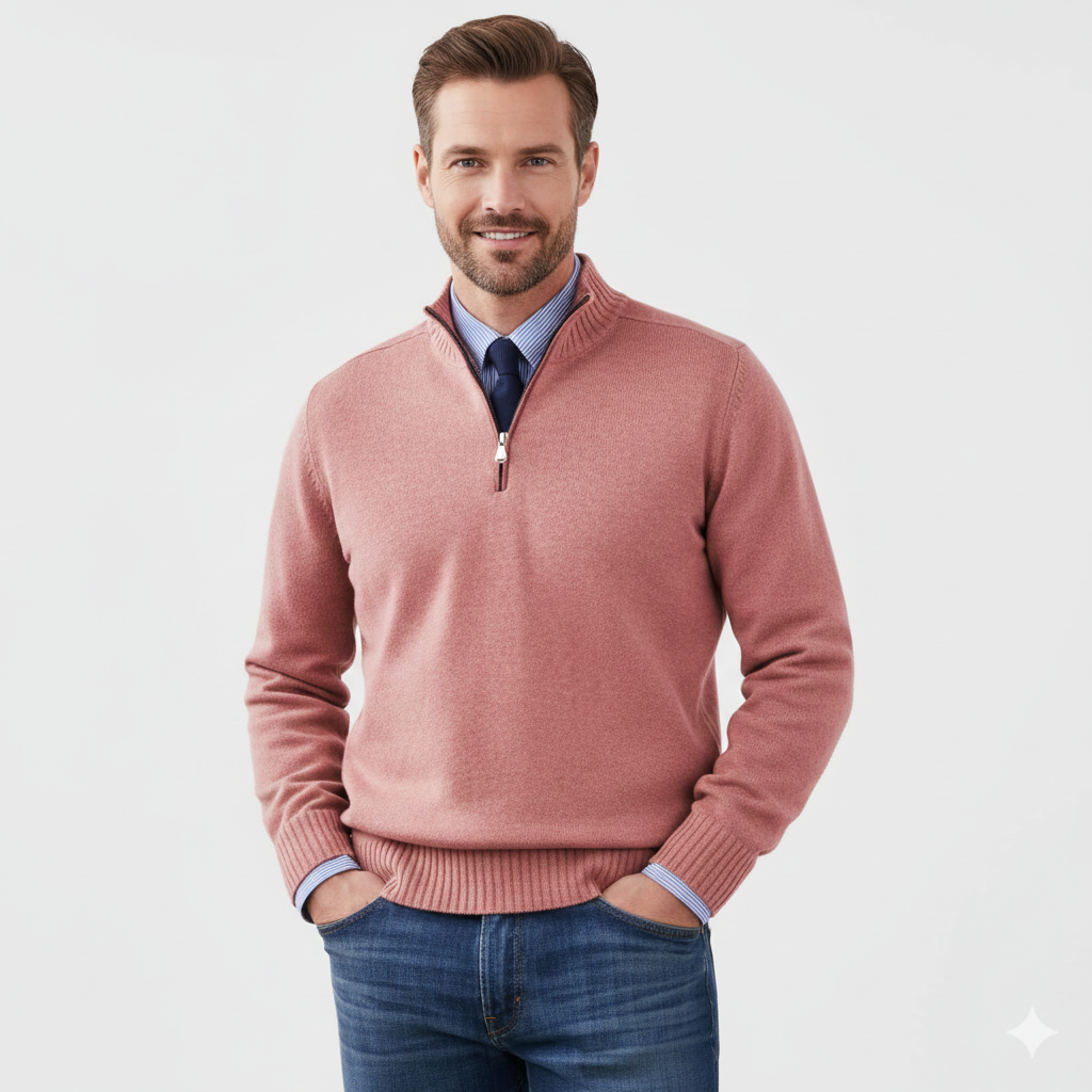 Brad | Men's Quarter-Zip Sweater