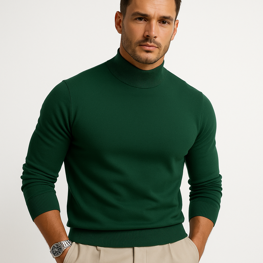 Leonardo | Men's Knit Turtleneck Sweater