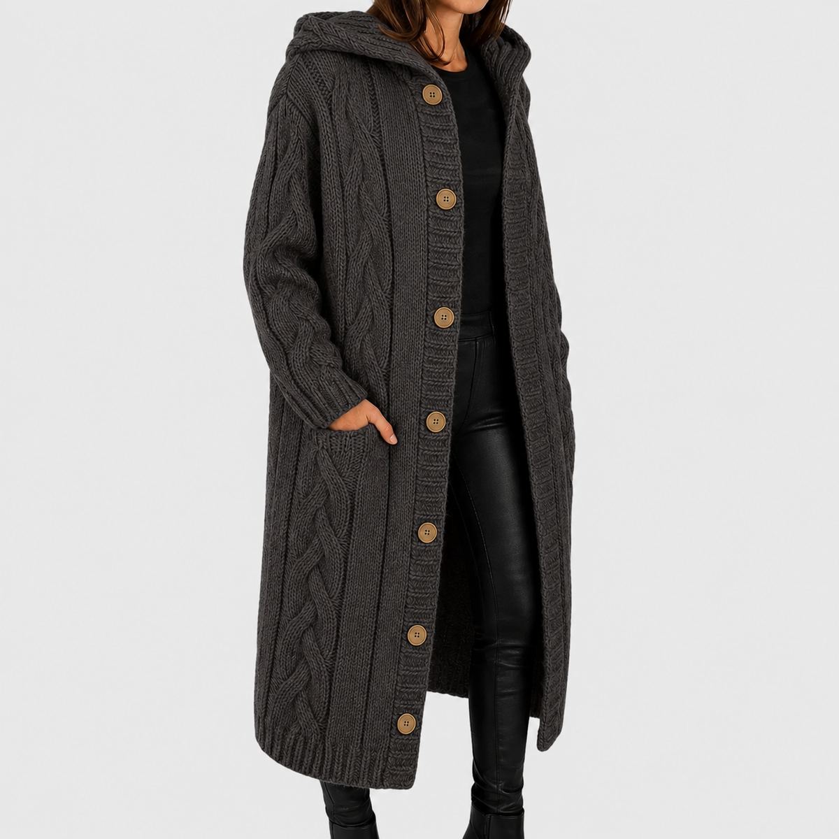 Mirabel | Women's Hooded Cardigan Coat