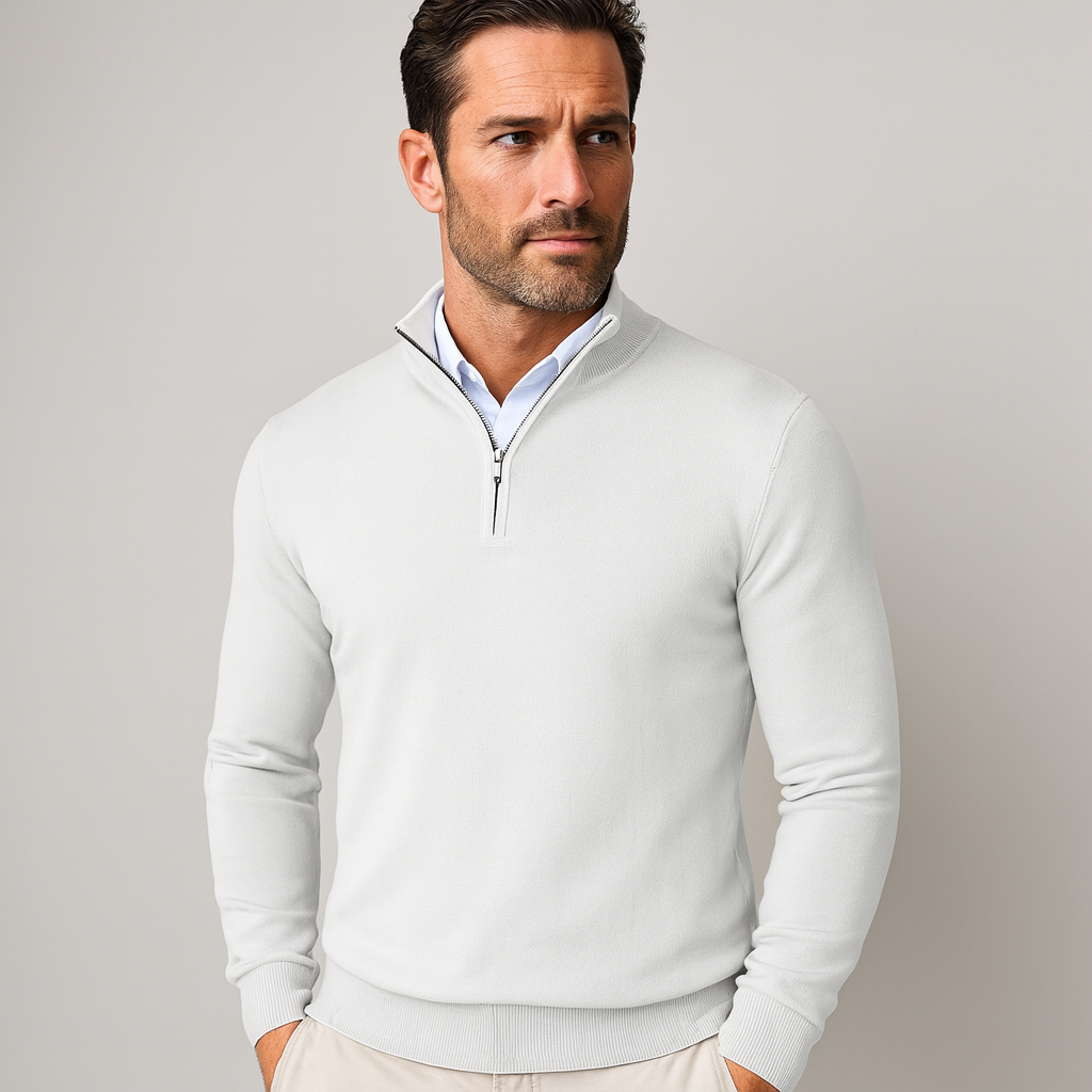Zane | Men's Zip Mock Neck Sweater