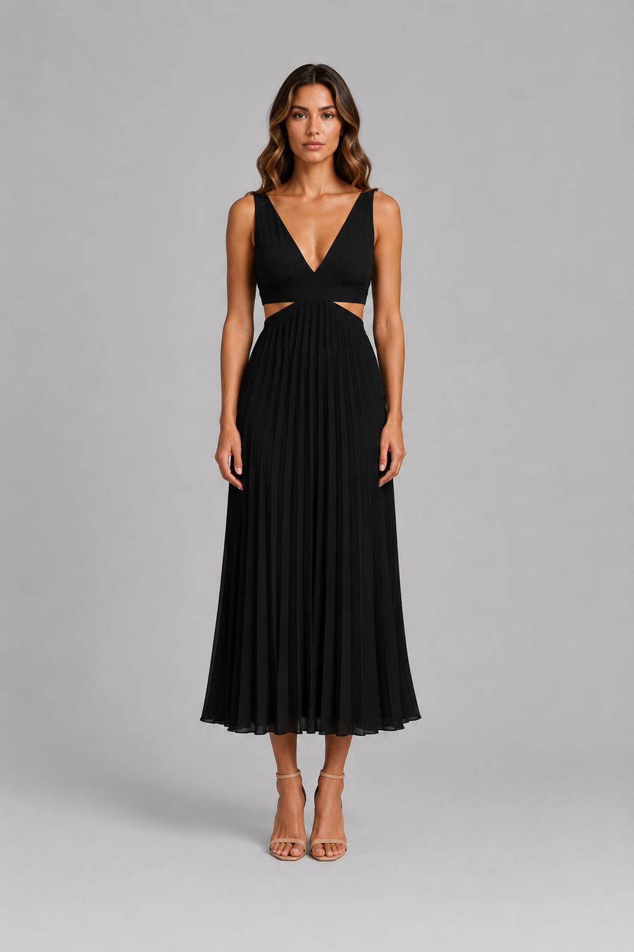 Seraphine | Women's Black Evening Maxi Dress