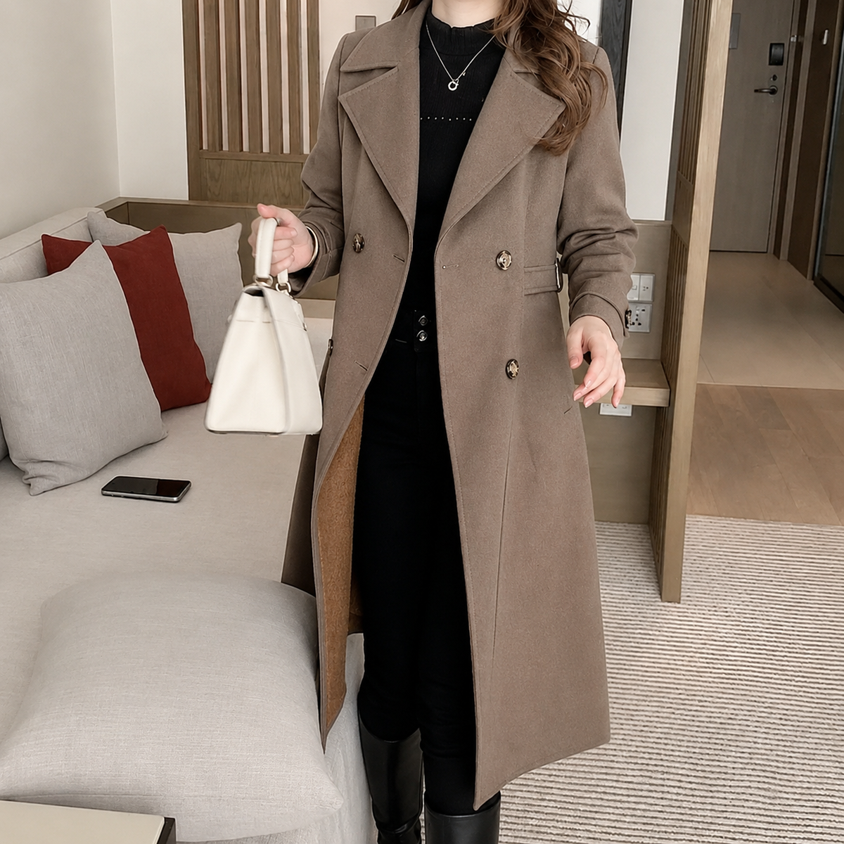 Silviana | Women's Maxi Trench Coat
