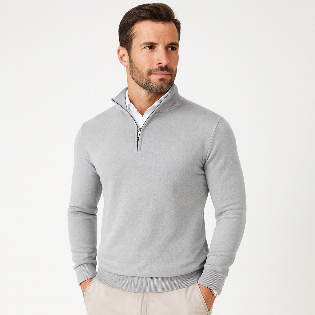 Zane | Men's Zip Mock Neck Sweater