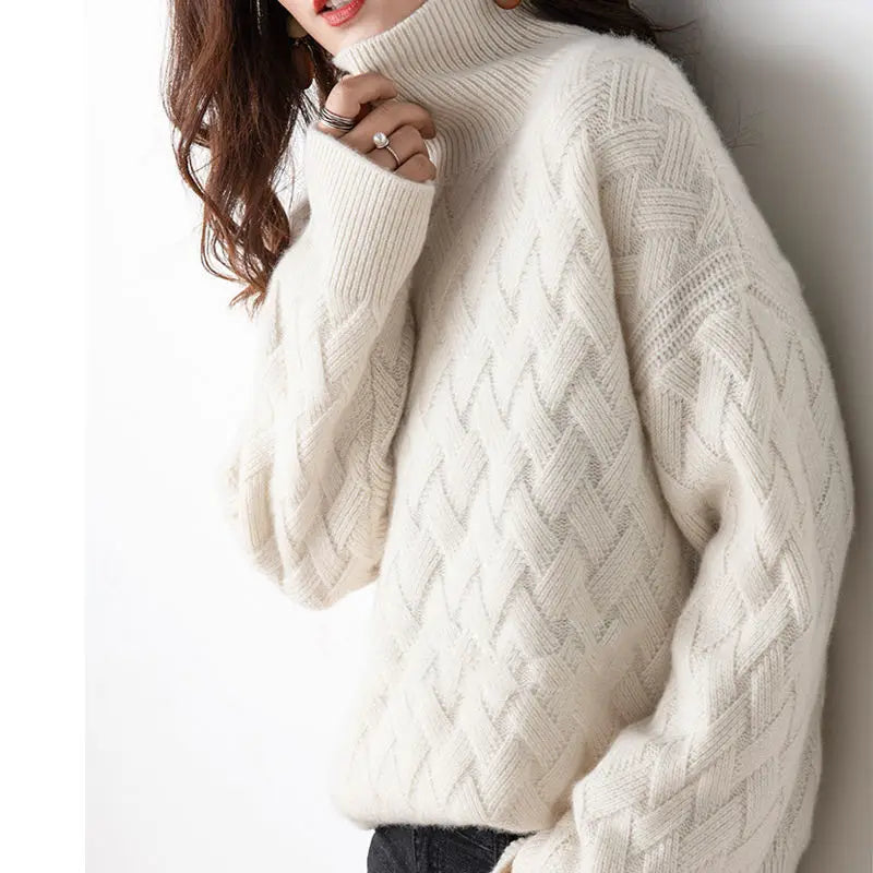 Briony | Textured Turtleneck Sweater