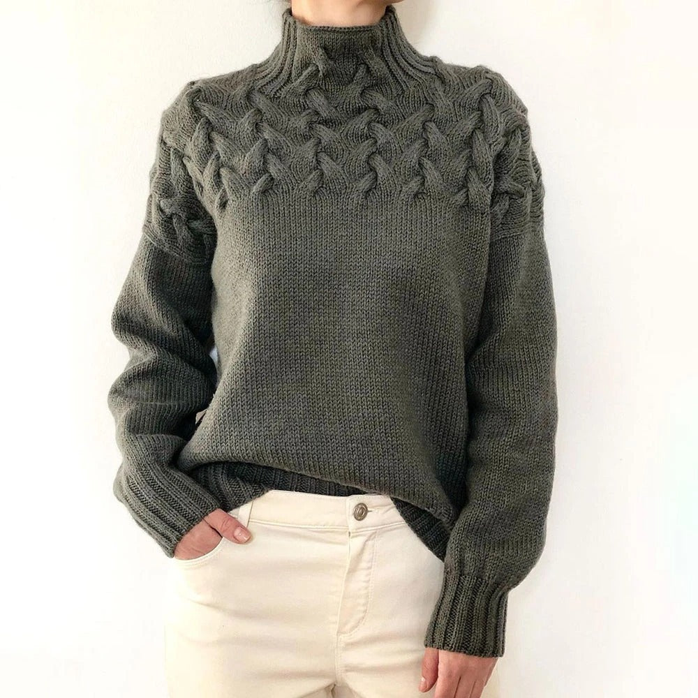 Elena | Warm Turtleneck Knit Sweater