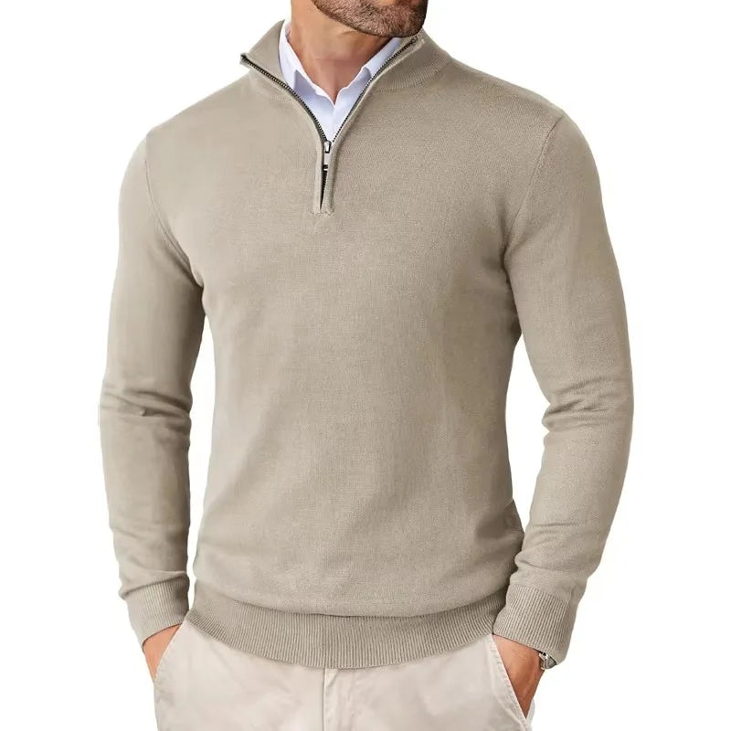 Zane | Men's Zip Mock Neck Sweater