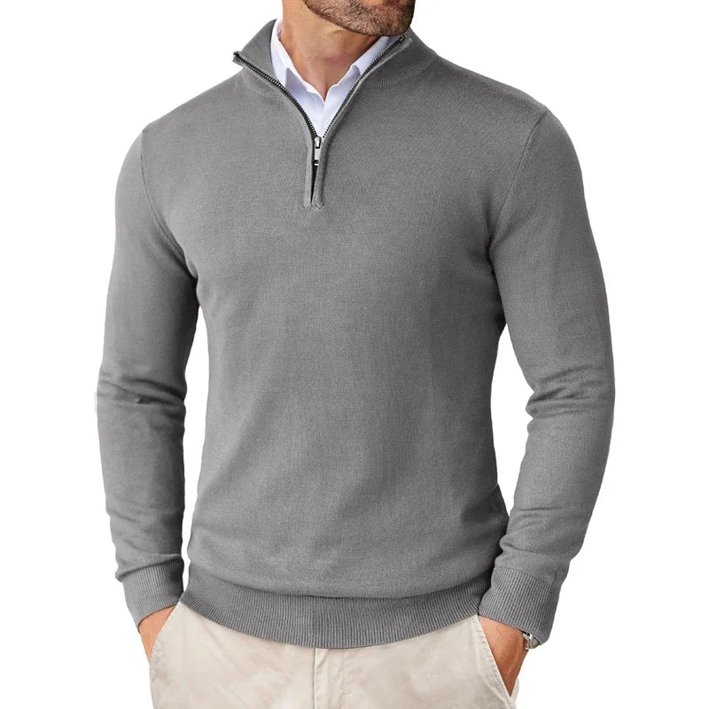 Zane | Men's Zip Mock Neck Sweater