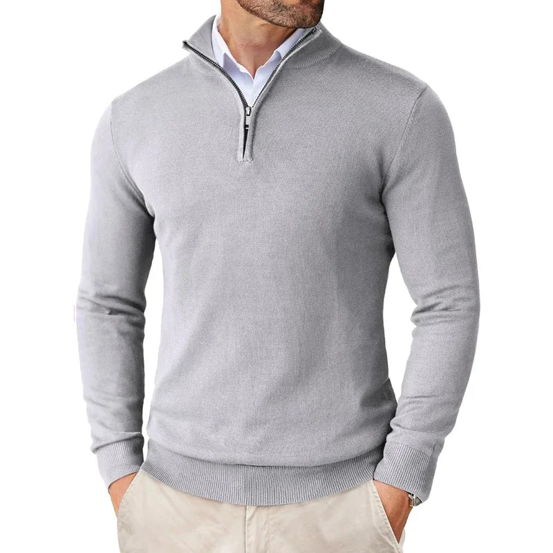 Zane | Men's Zip Mock Neck Sweater