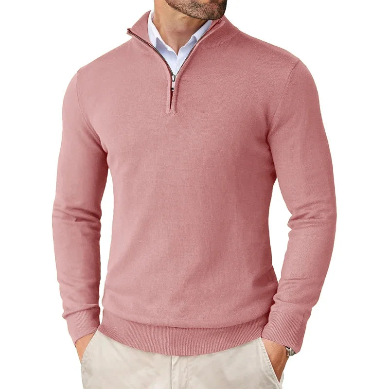 Zane | Men's Zip Mock Neck Sweater