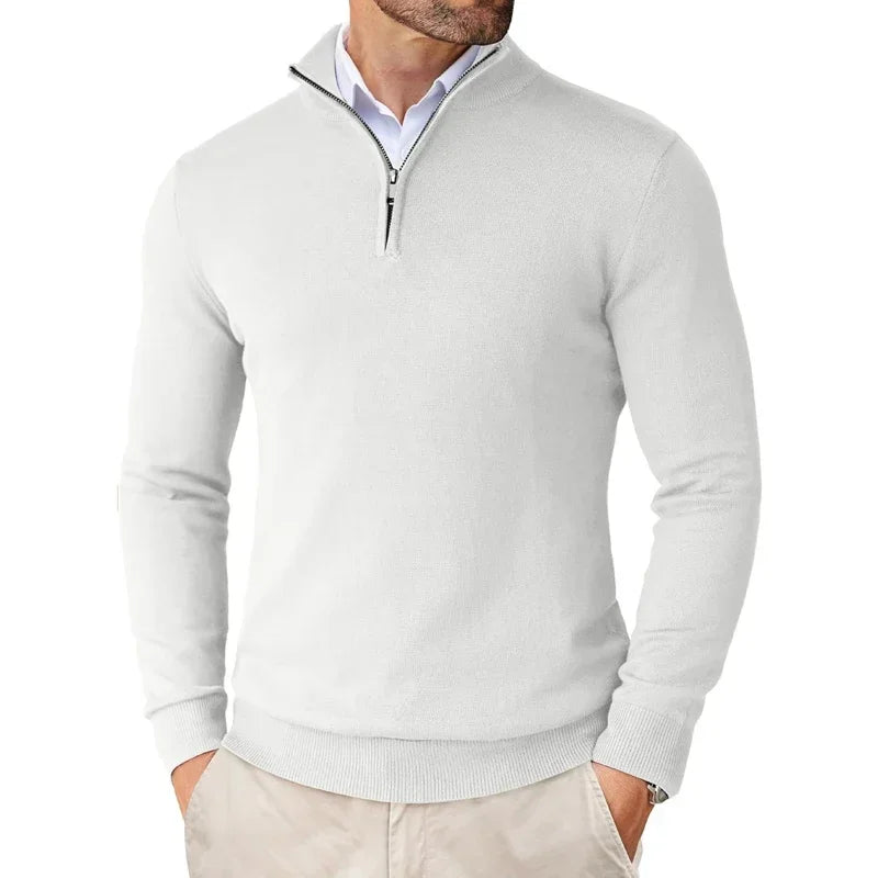 Zane | Men's Zip Mock Neck Sweater
