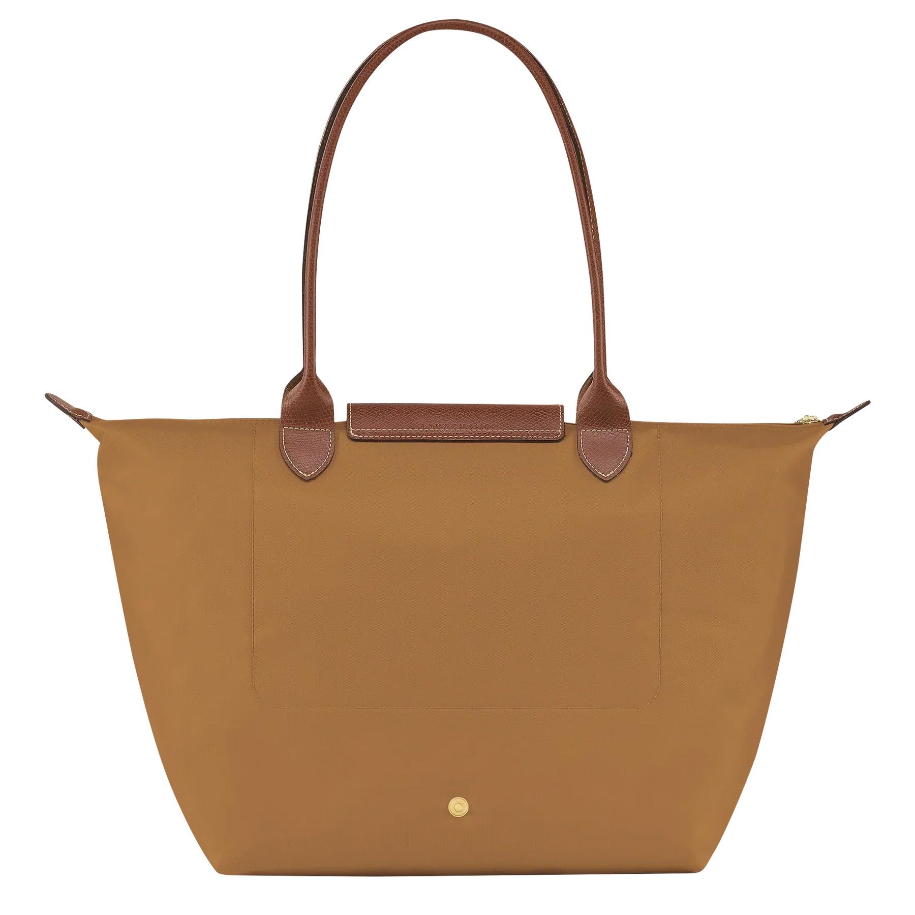 Large Foldable Nylon Bag, Fawn