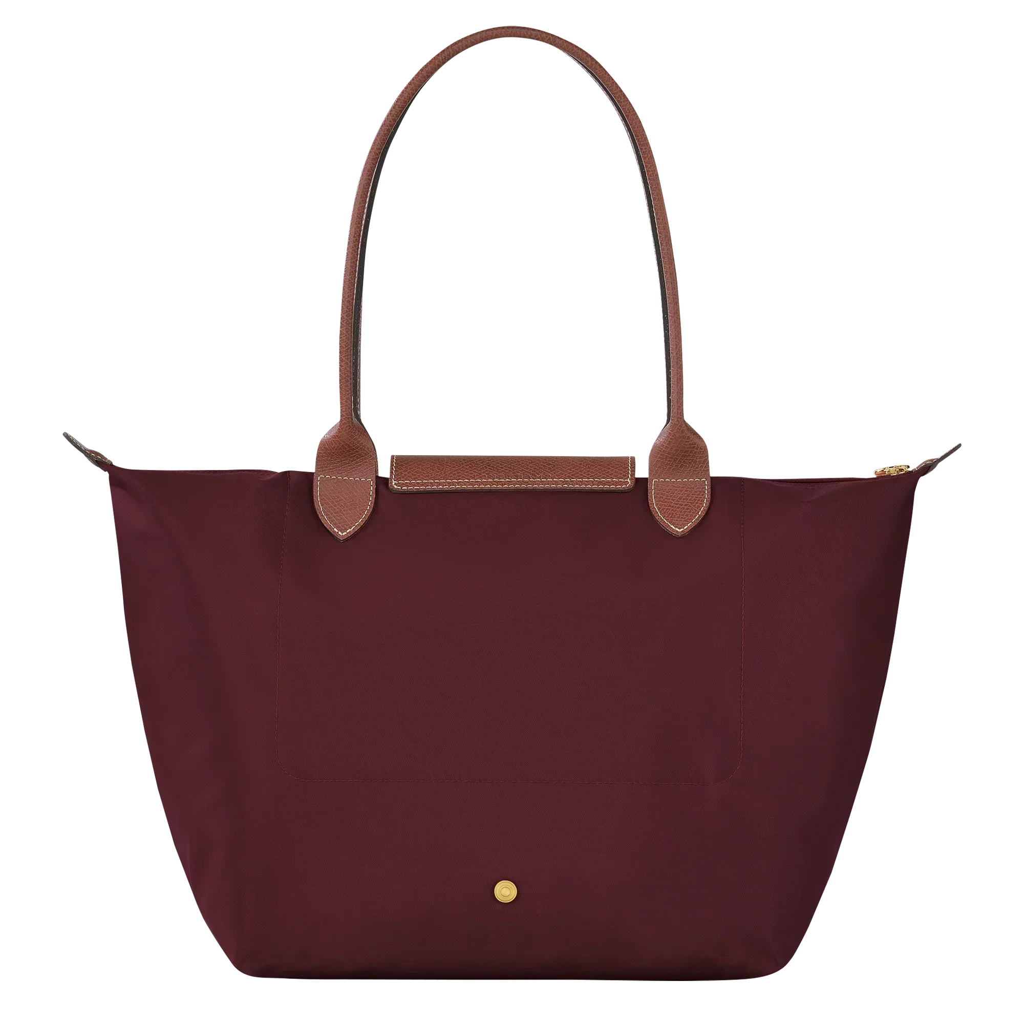Large Foldable Nylon Bag, Burgundy