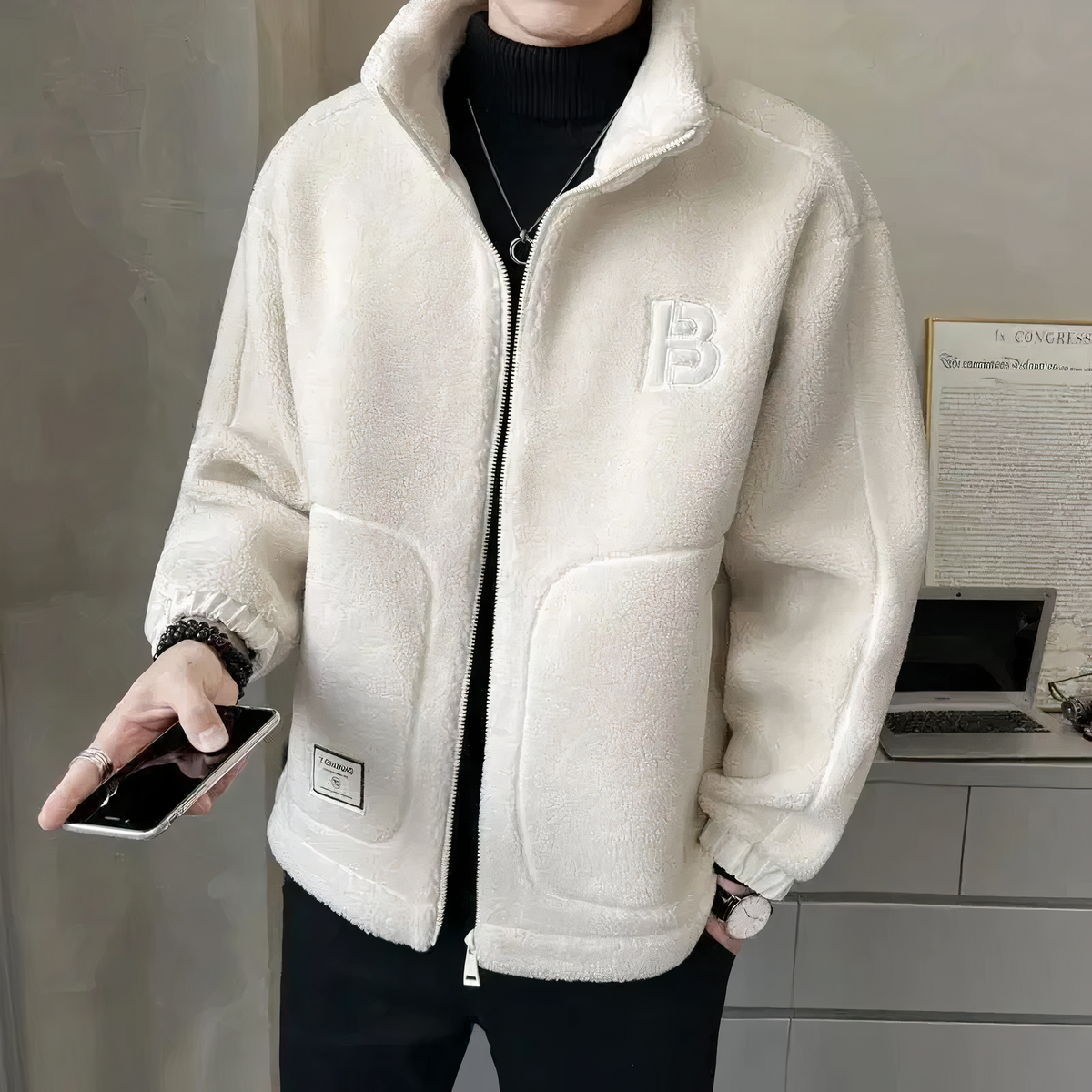 Carlo | Men's Warm Fleece Jacket
