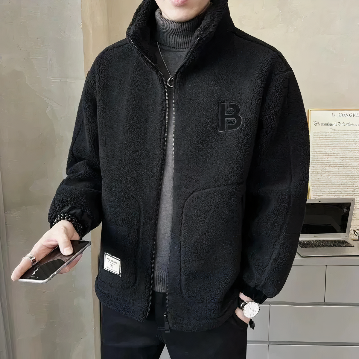 Carlo | Men's Warm Fleece Jacket