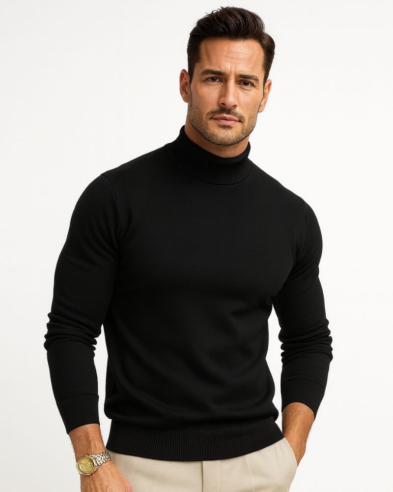 Leonardo | Men's Knit Turtleneck Sweater