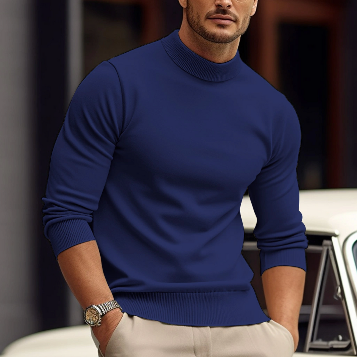 Leonardo | Men's Knit Turtleneck Sweater