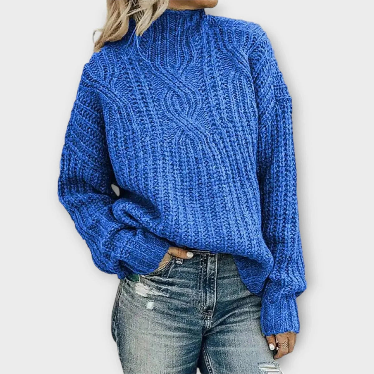 Seraphina | Cable Knit Turtleneck Sweater