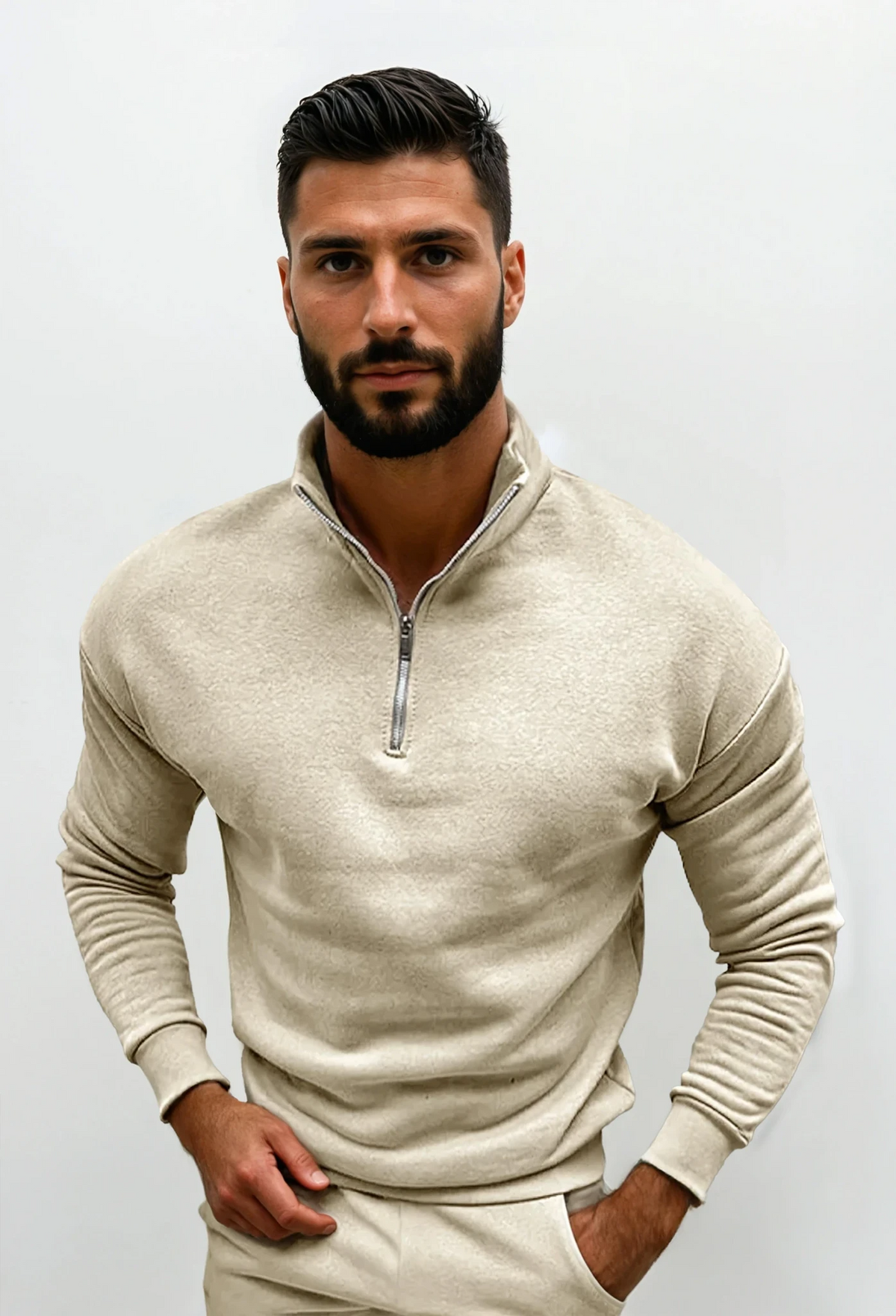 Lorence | Men's Modern Half-Zip Sweater