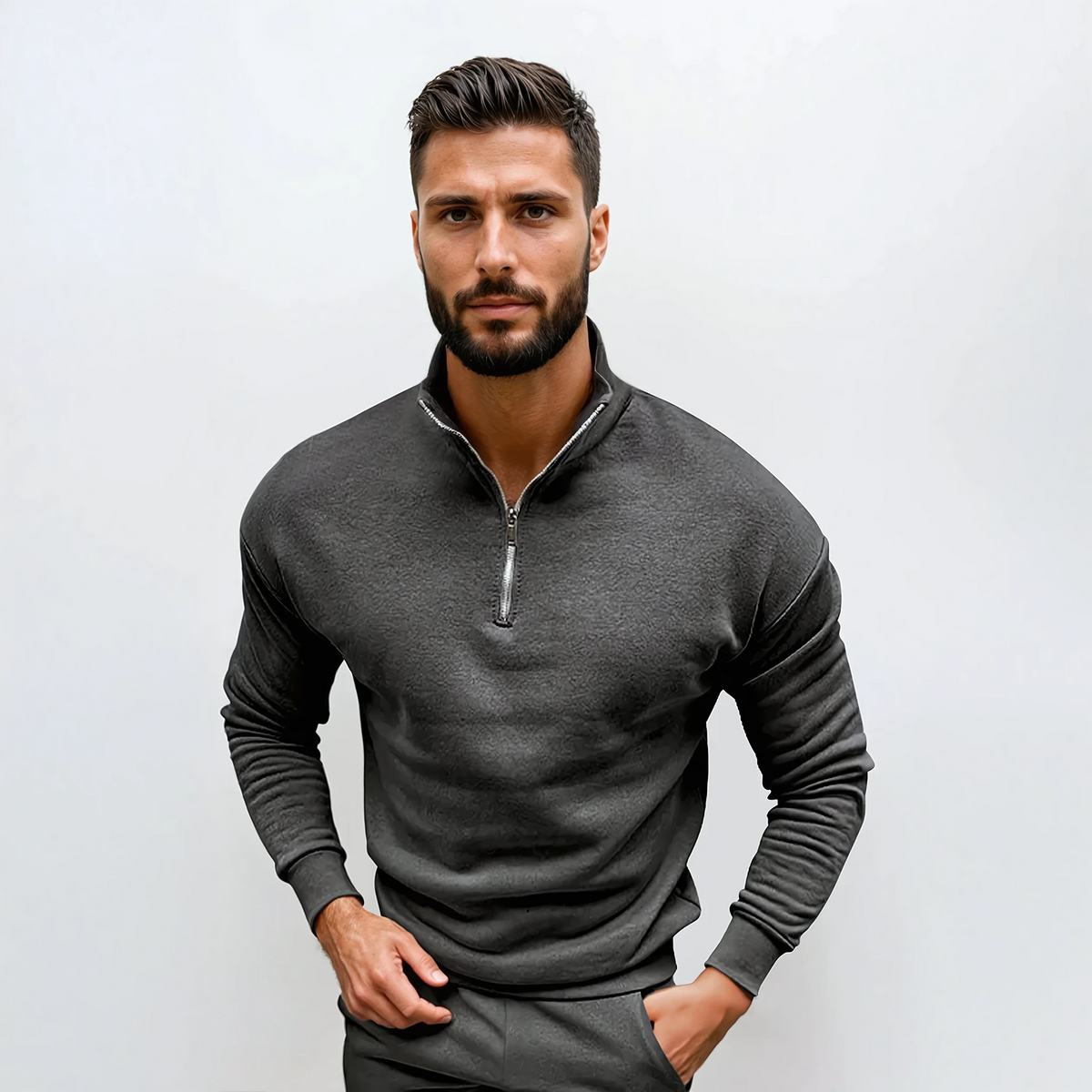 Lorence | Men's Modern Half-Zip Sweater