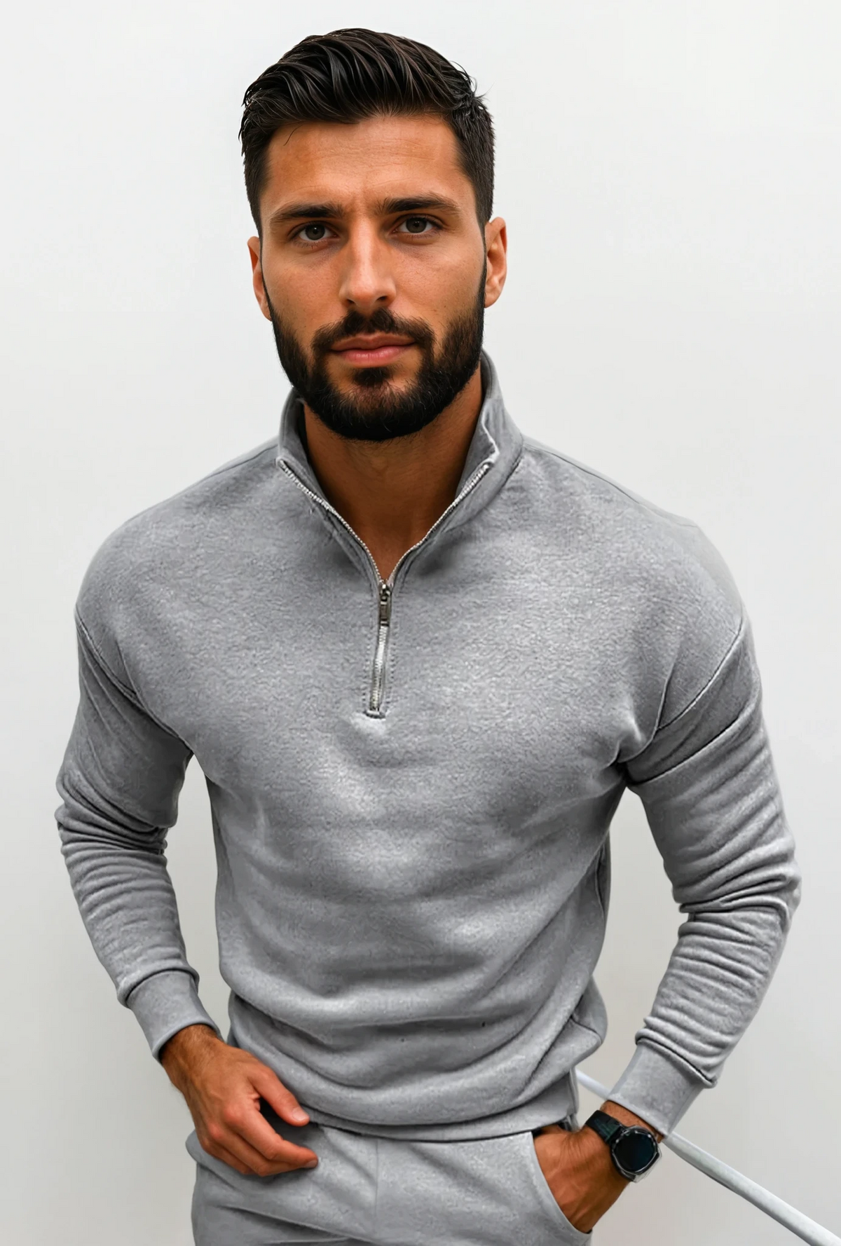 Lorence | Men's Modern Half-Zip Sweater