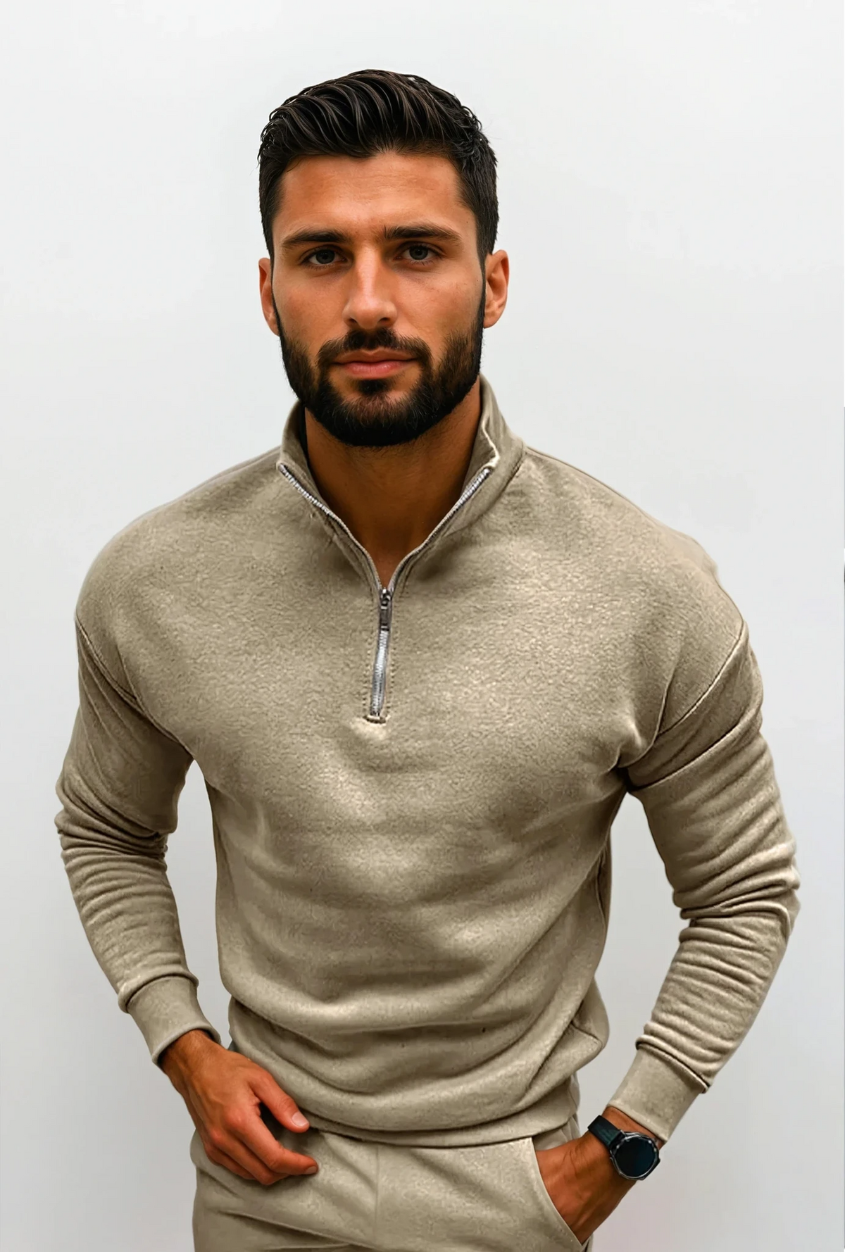 Lorence | Men's Modern Half-Zip Sweater