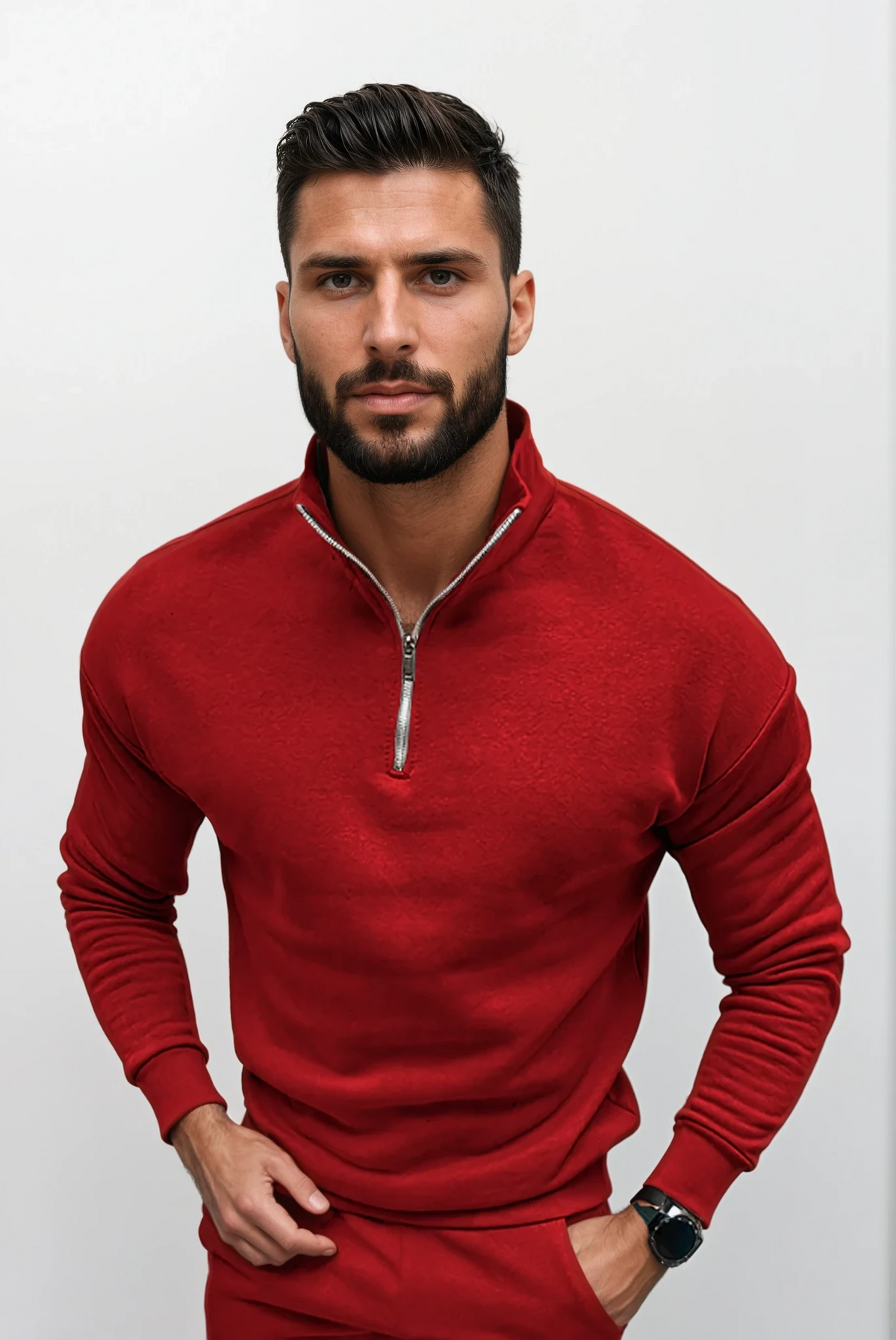 Lorence | Men's Modern Half-Zip Sweater