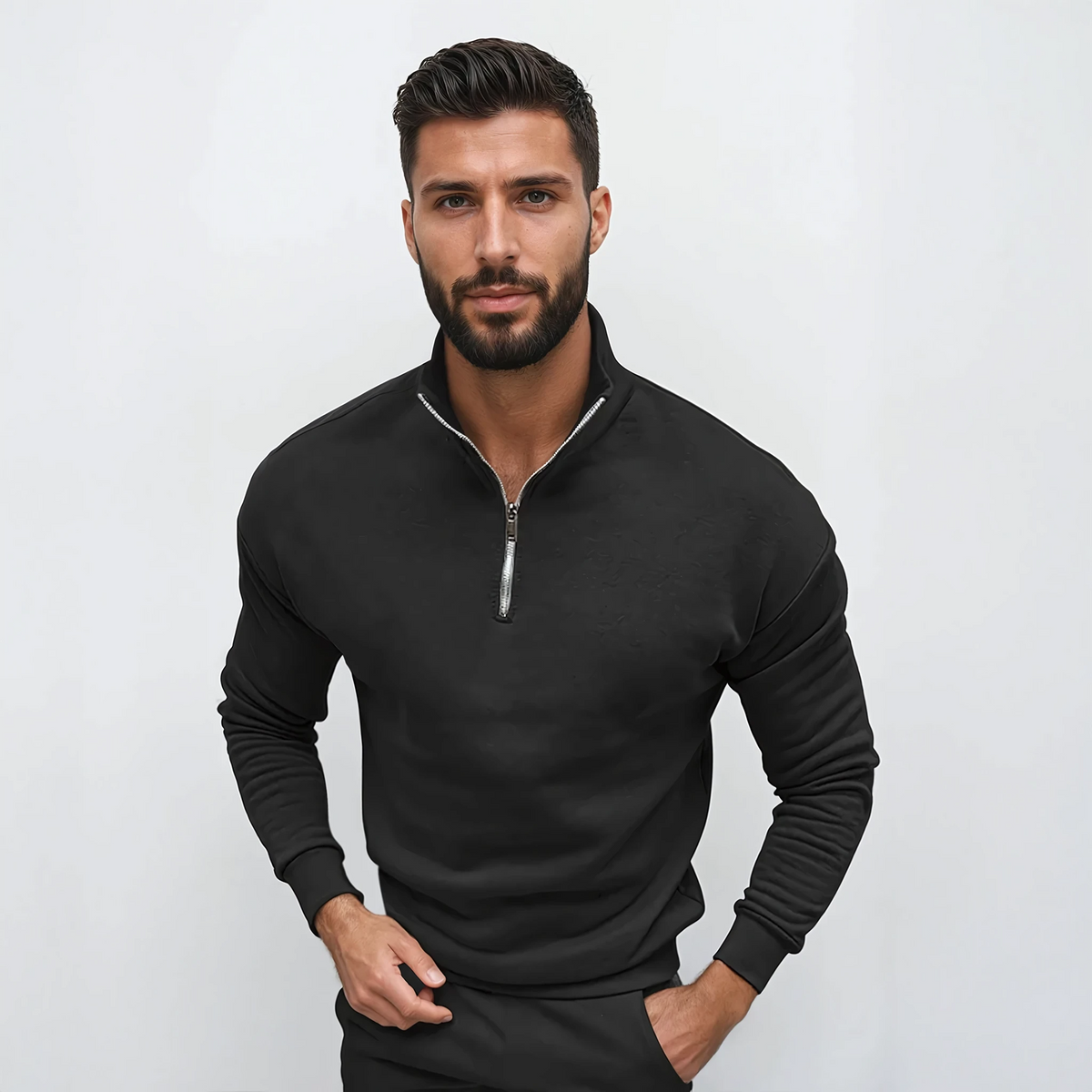 Lorence | Men's Modern Half-Zip Sweater