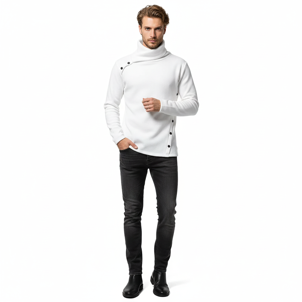 Lure | Men's High-Collar Turtleneck Sweater