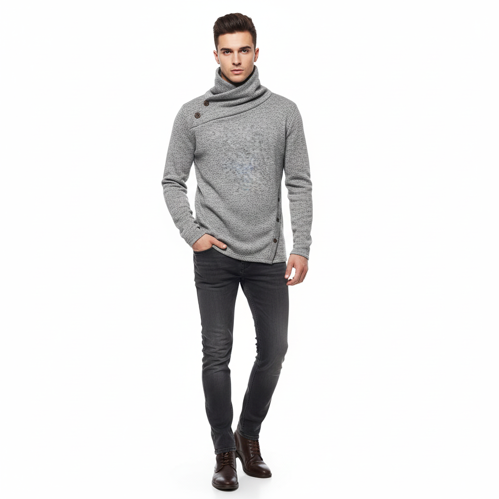 Lure | Men's High-Collar Turtleneck Sweater