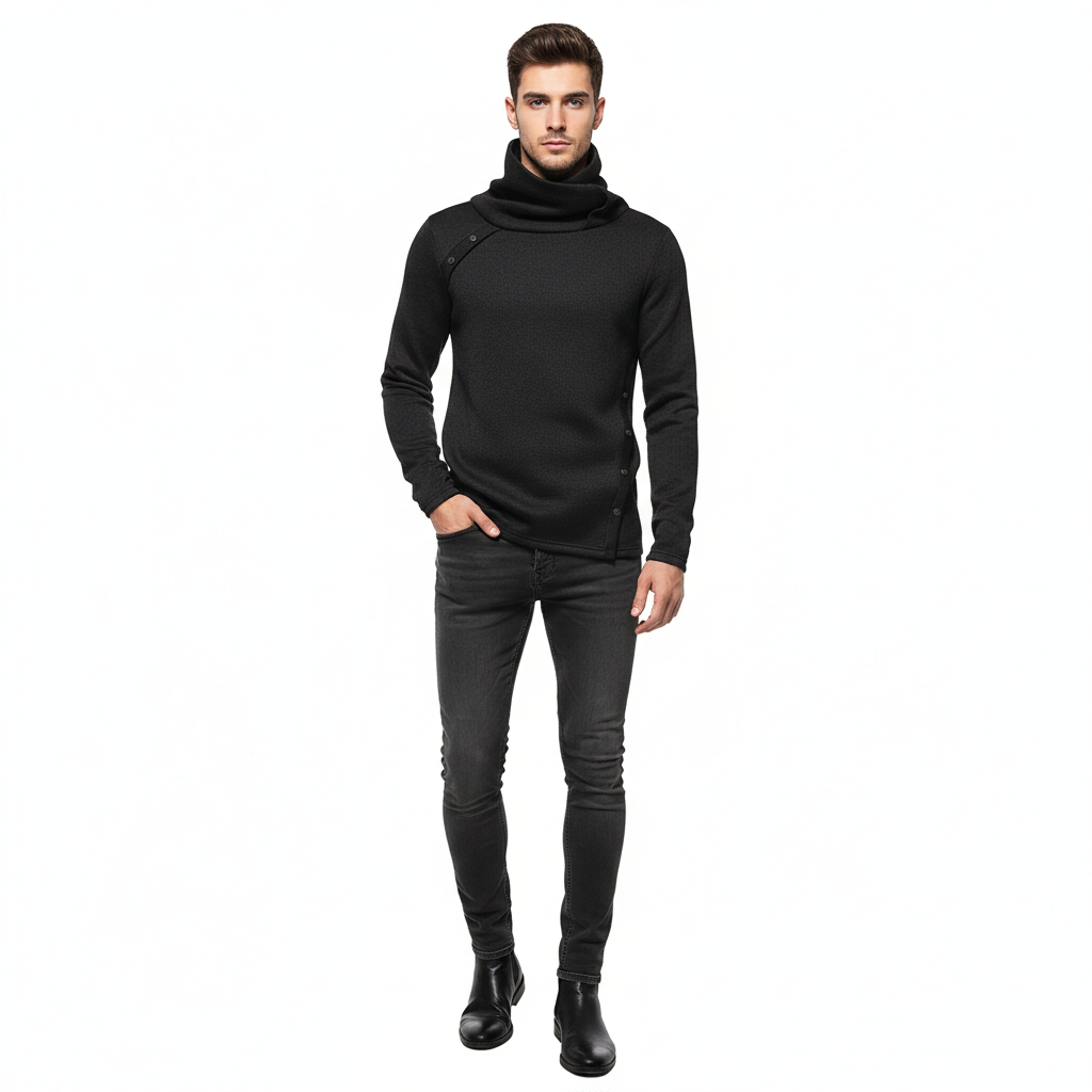 Lure | Men's High-Collar Turtleneck Sweater