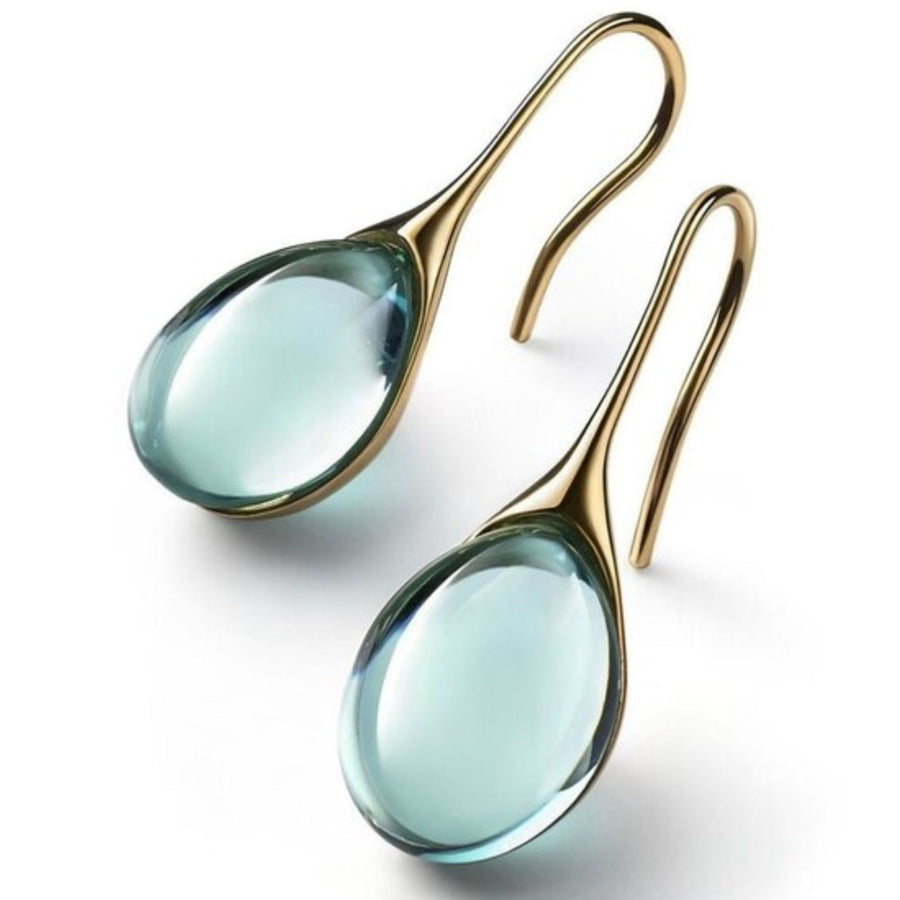 ROMY™ - Boucles d'oreilles pendantes en cristal or et argent