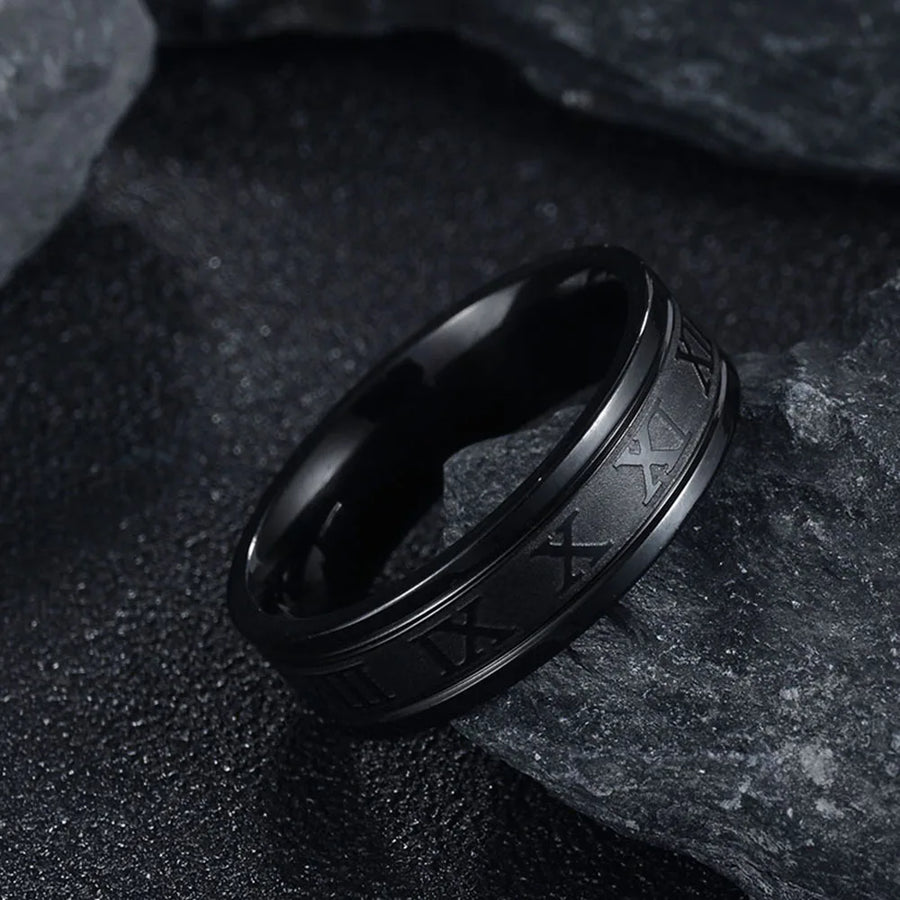 NOELLE™ – Bague Moderne à Chiffres Romains