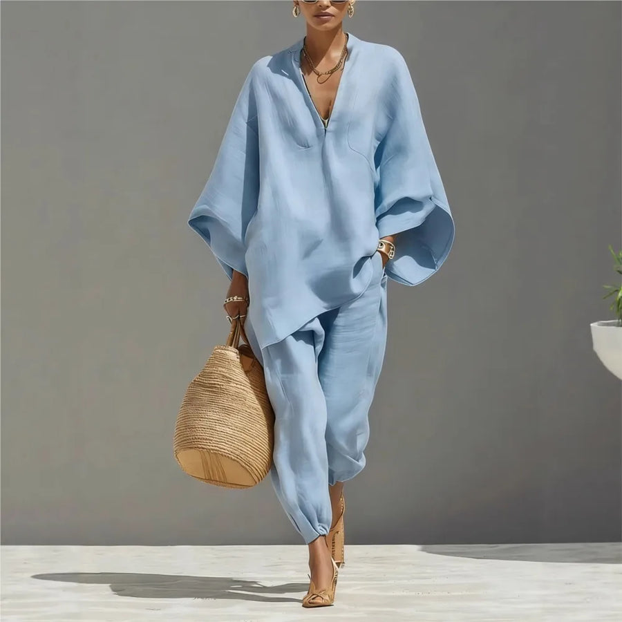 Silvia | Pantalons Casual Amples Rétro Simples pour Femme