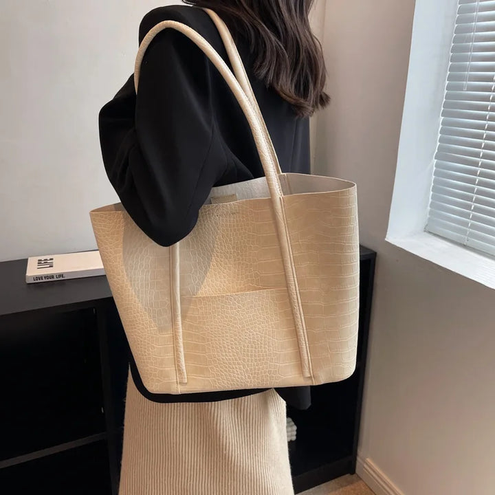 Betina | Sac bandoulière en cuir façon croco