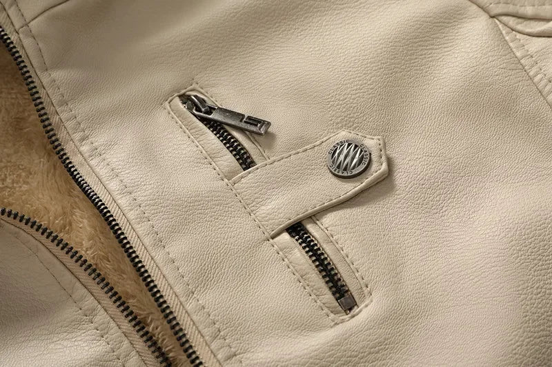 Toby | Hooded Leather Jacket