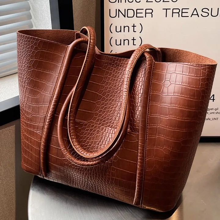 Betina | Sac bandoulière en cuir façon croco
