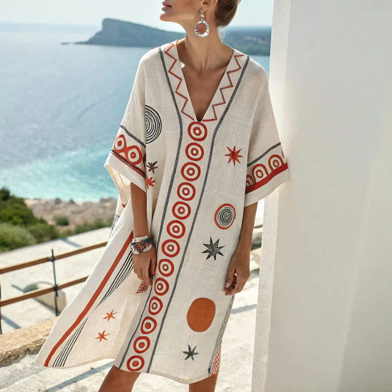 Robe de Plage Élégante en Soie pour des Looks d'Été Inoubliables