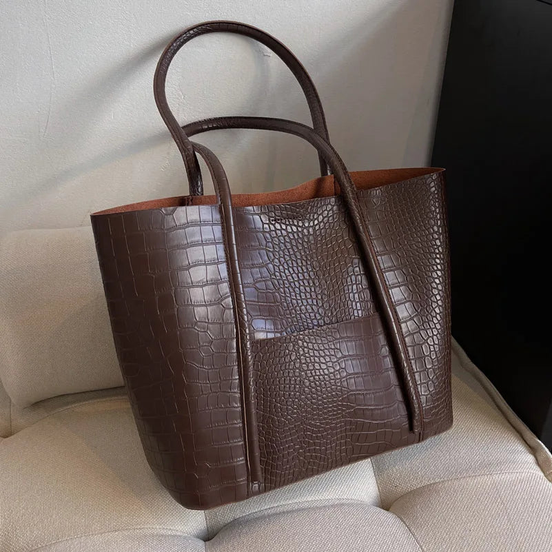 Betina | Sac bandoulière en cuir façon croco