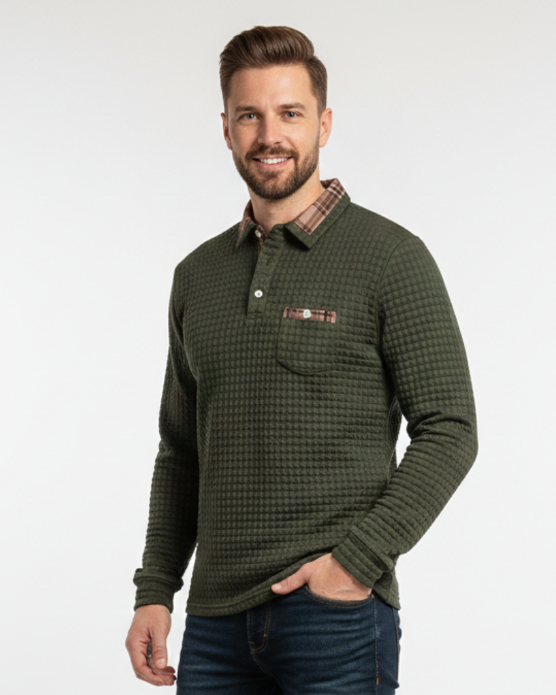Julian | Men's Plaid Polo Shirt