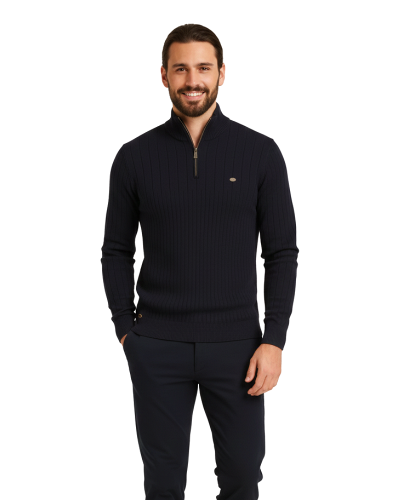 Zayne | Men's Luxury Half-Zip Sweater