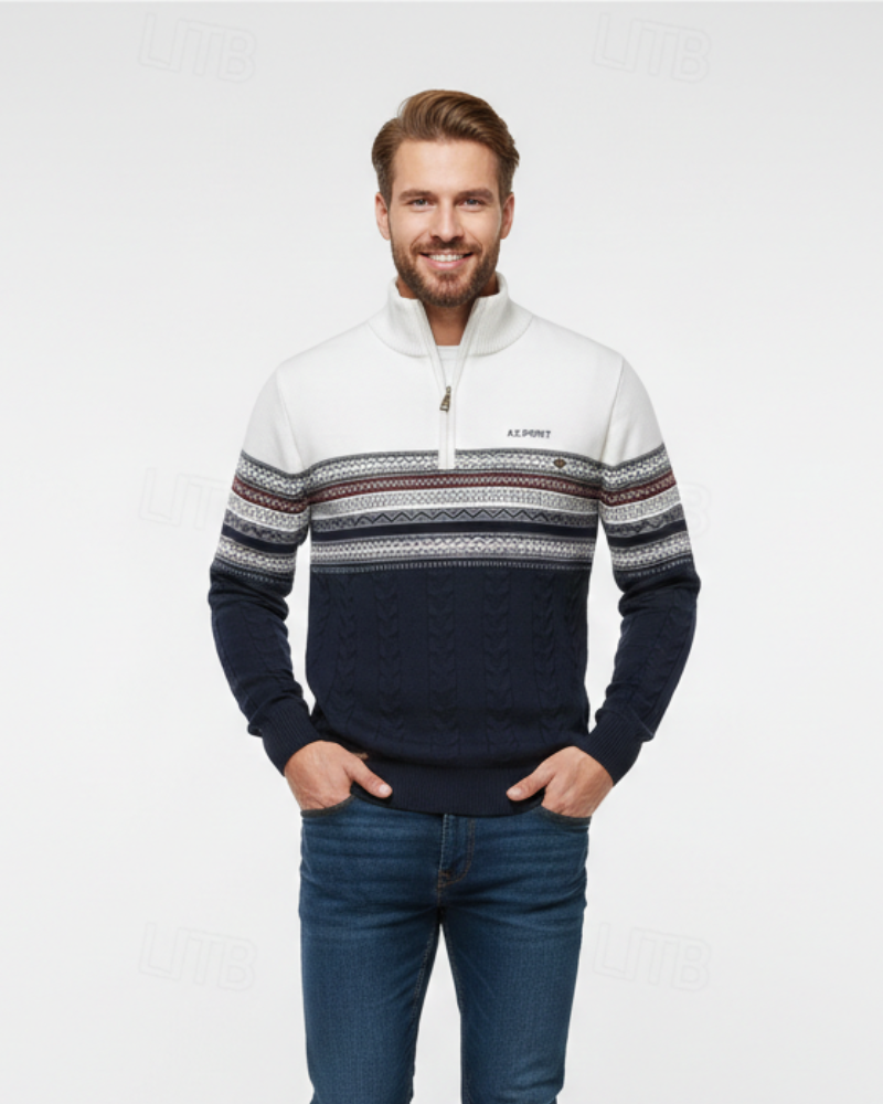 Perry | Men's Slim Fit Half-Zip Sweater