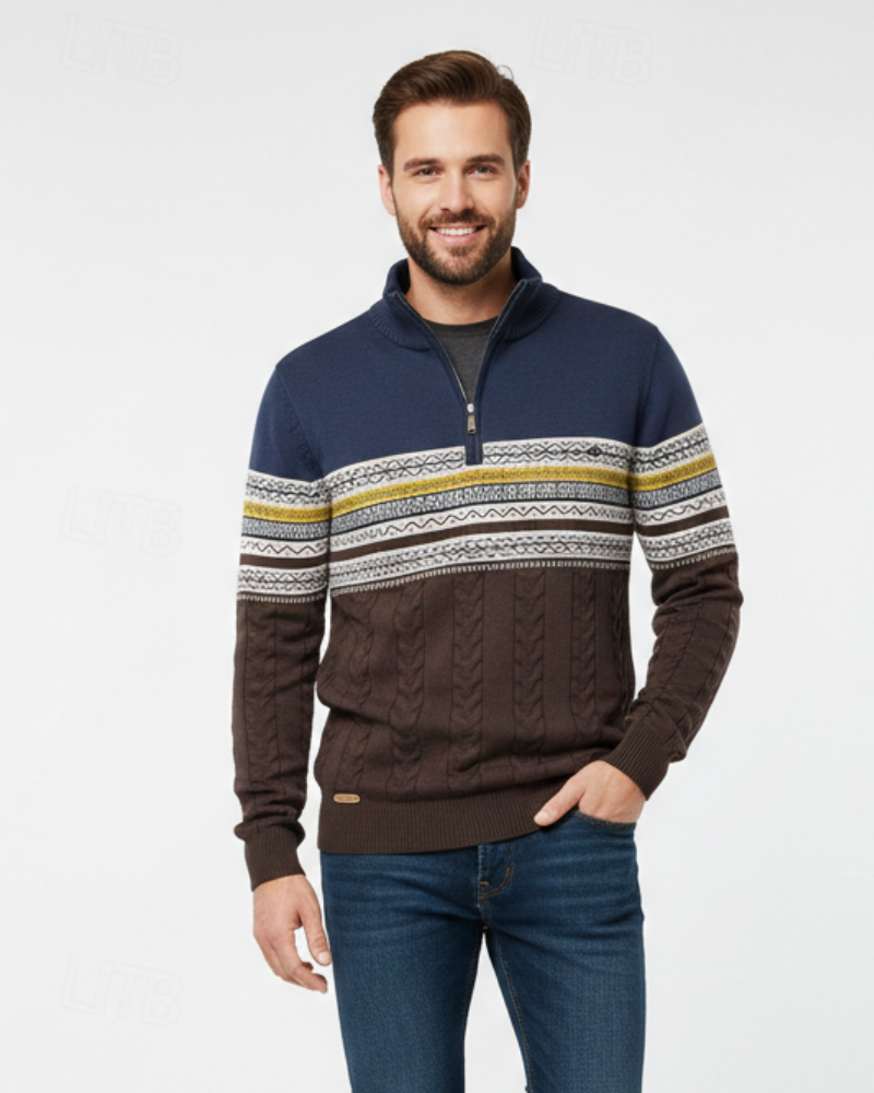 Perry | Men's Slim Fit Half-Zip Sweater