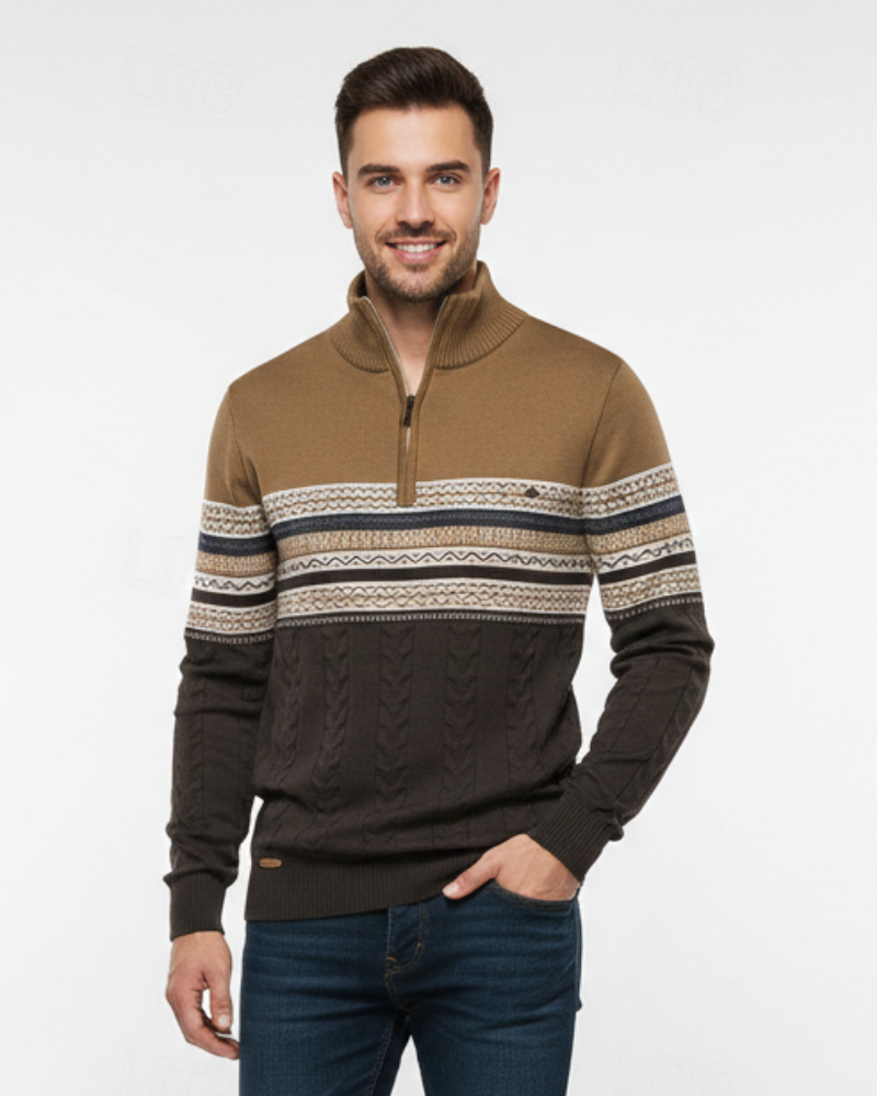 Perry | Men's Slim Fit Half-Zip Sweater